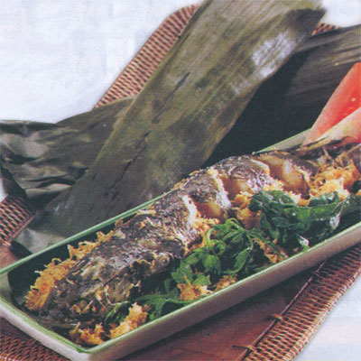 Ikan Gabus Bumbu Kelapa