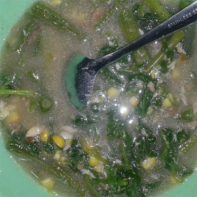 Bubur Sagu Sayuran (Papeda Sayur)