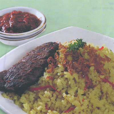 Nasi Gurih Kombinasi