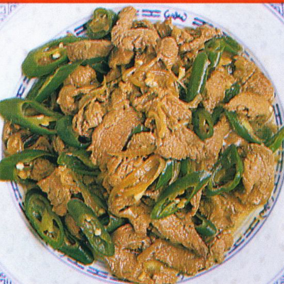 Daging Cah Cabai Hijau