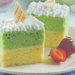 Cake Tape Kukus Lapis Pandan