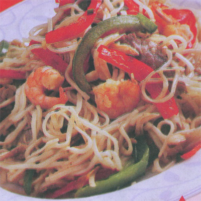 Daging Dan Udang Chow Mein