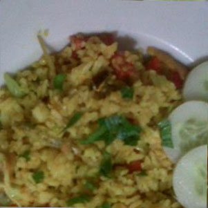 Nasi Goreng Kuning Udang