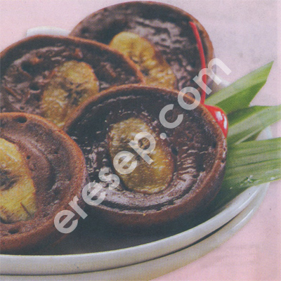 Kue Lumpur Cokelat Pisang