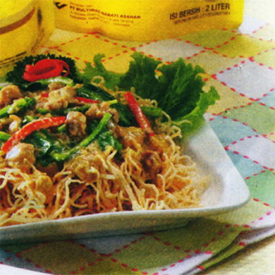 Bihun Goreng Siram Ayam