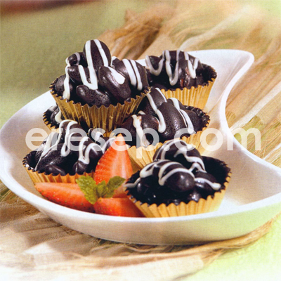 Mangkuk Almond Cokelat