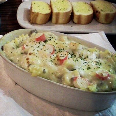 Fetucini Seafood Carbonara