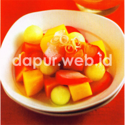 Salad Buah Saus Gula Serai