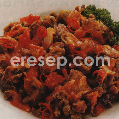 Sambal Tumis Jeroan Ayam