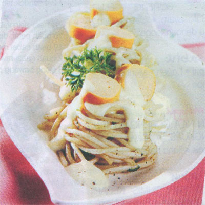 Spageti Saus Sosis Keju